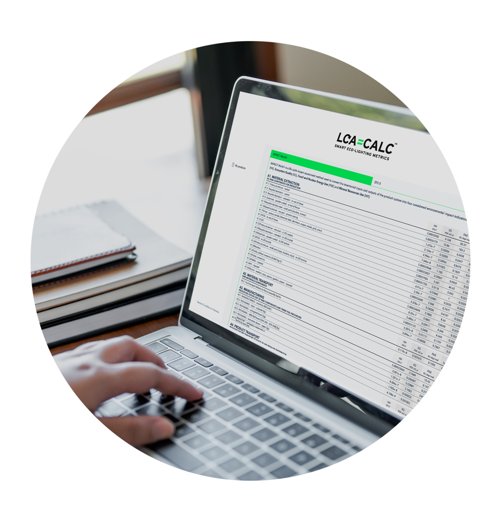 Lighting-focused LCA software